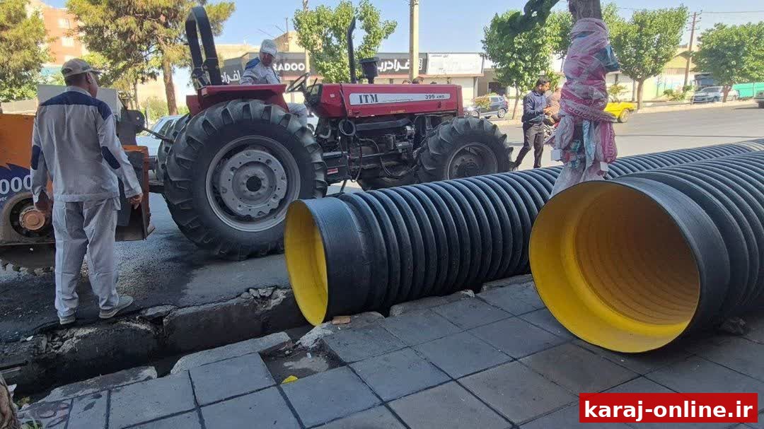 پایان آبگرفتگی در بلوار شهید سلیمانی؛ پروژه با ۸۰ درصد پیشرفت