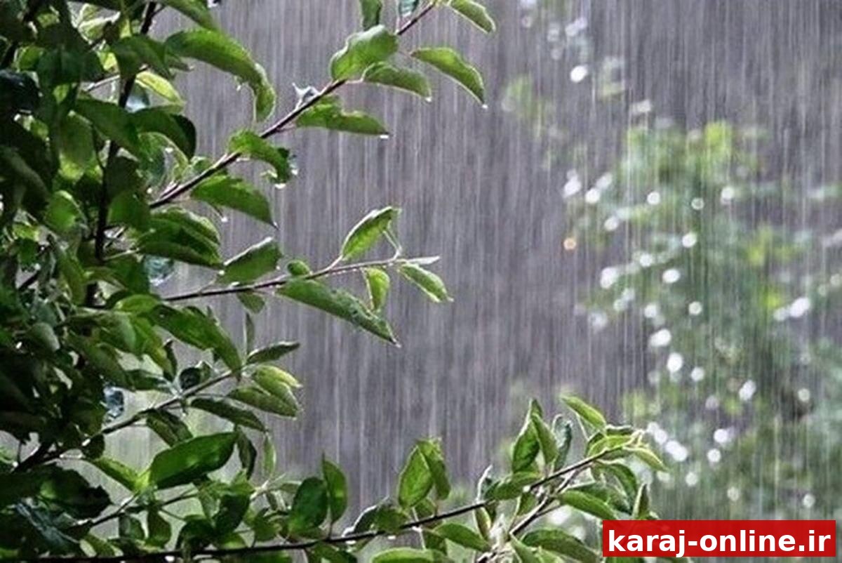 رگبار باران و رعد و برق در مناطق شمالی کشور و ارتفاعات البرز