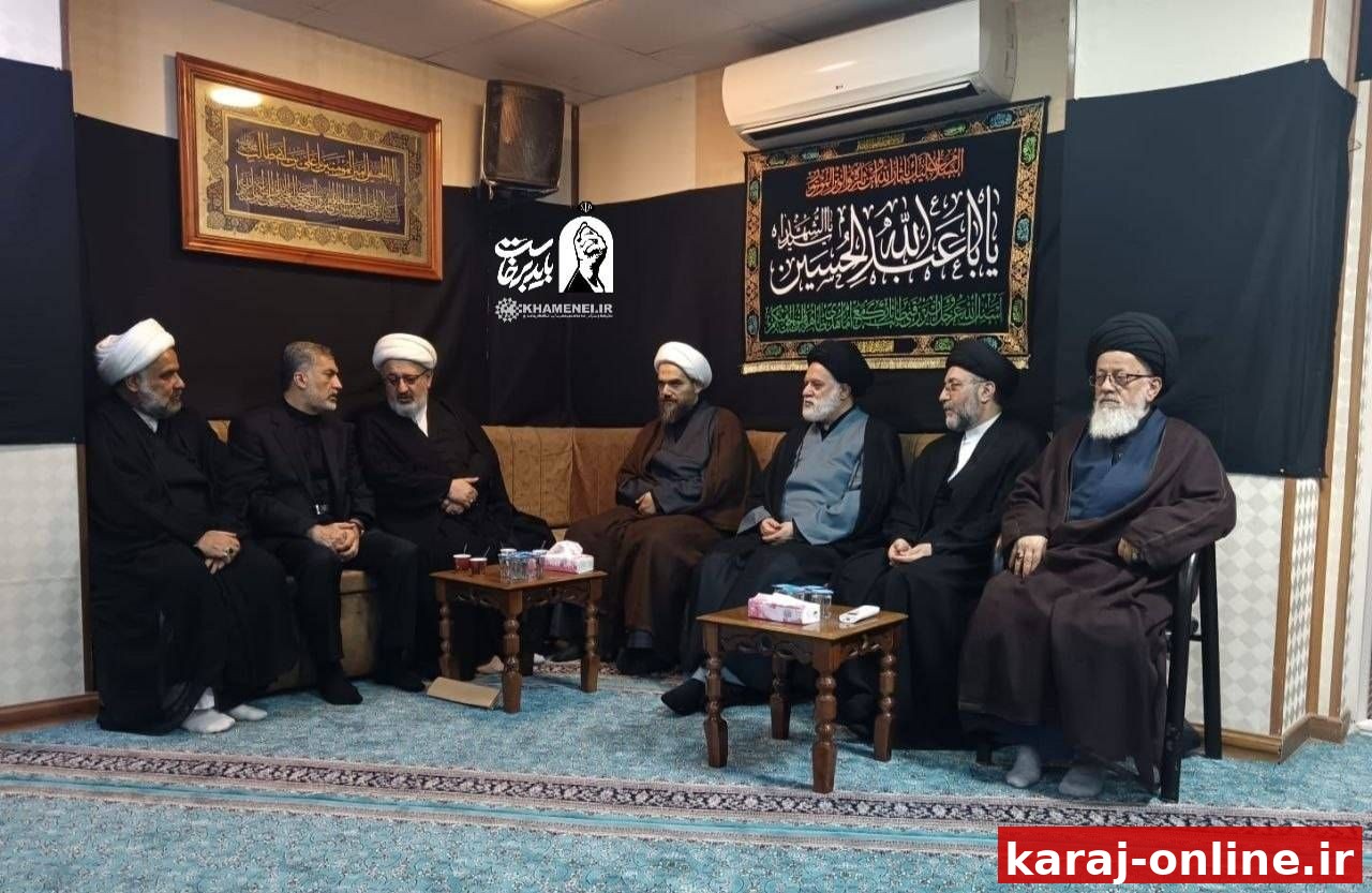 دیدار علما و بزرگان نجف اشرف با فرزند ارشد رهبر شهید انقلاب اسلامی