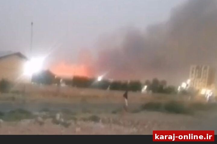 آتش‌سوزی علف‌های هرز در محدوده کمالشهر