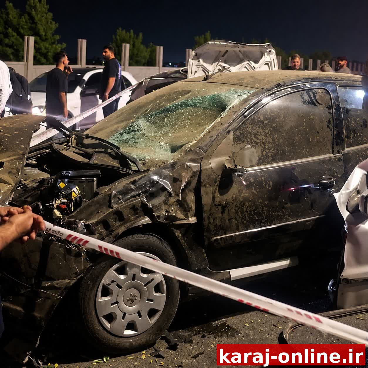 برخورد مرگبار برلیانس با سه خودرو در کمربندی مهرشهر
