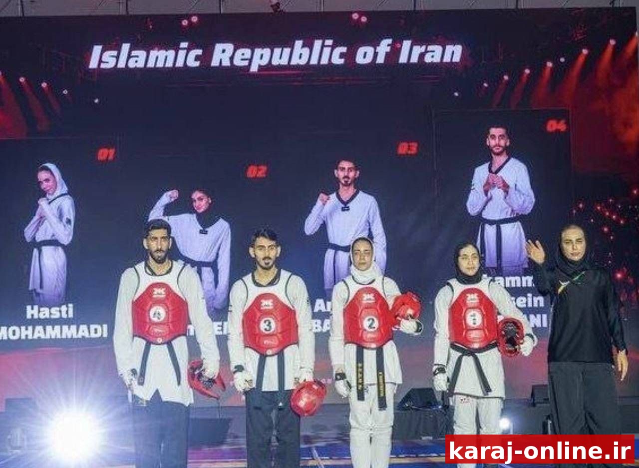 تیم تکواندو میکس مردان و زنان ایران قهرمان جهان شد