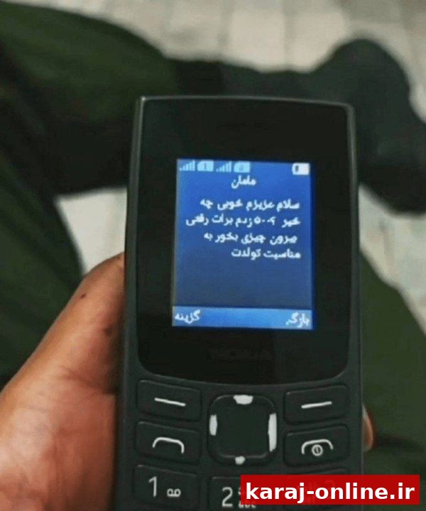 پیامک مادر یکی از شهدای سرباز تیپ ۳۸۸ بمپور: ۵۰۰ زدم برات رفتی بیرون چیزی برای خودت بخور، به مناسبت تولدت
