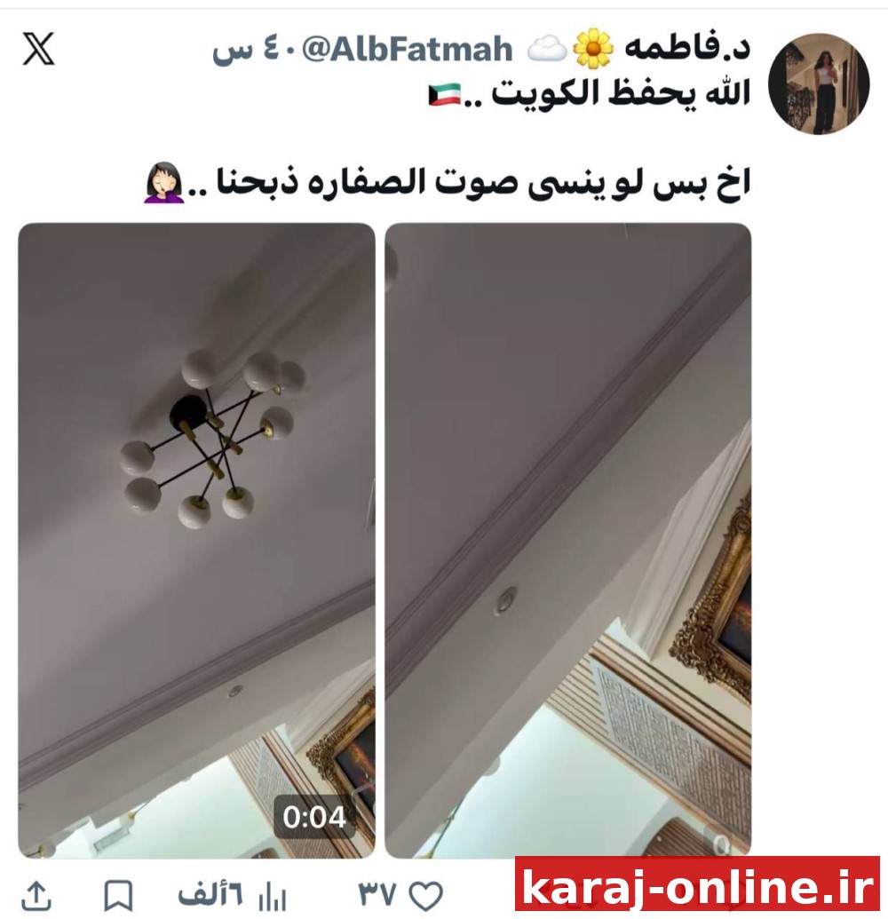 یک شهروند کویتی به دلیل تقلید صدای آژیر خطر توسط یک طوطی که به نظر می‌رسد به خاطر حملات مکرر ایران به کویت این رفتار را از خود نشان می‌دهد، دچار مشکل شده است