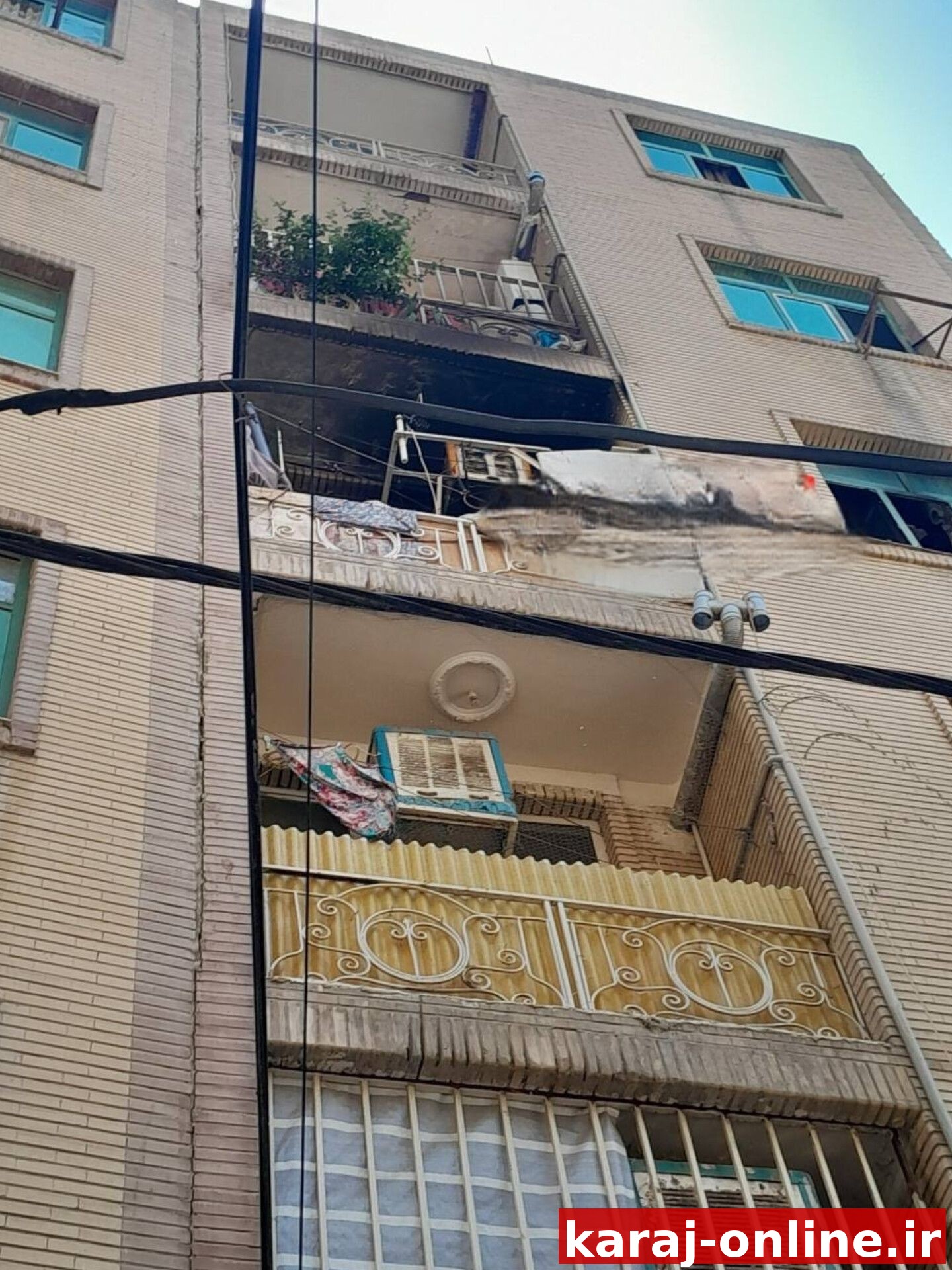 آتش‌سوزی یک واحد مسکونی در حسن‌آباد کرج