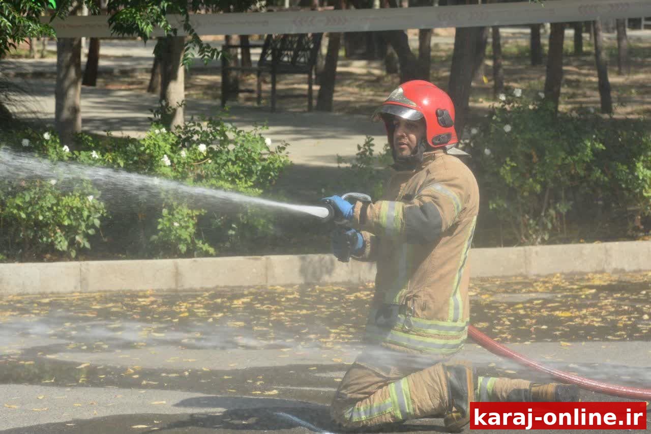 حریق در شرکت آبمیوه‌سازی چهارباغ؛ ۶ کارگر راهی بیمارستان شدند