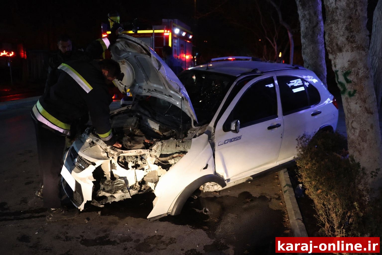 واژگونی کوییک در اتوبان کرج ـ تهران؛ ۳ نفر مصدوم شدند