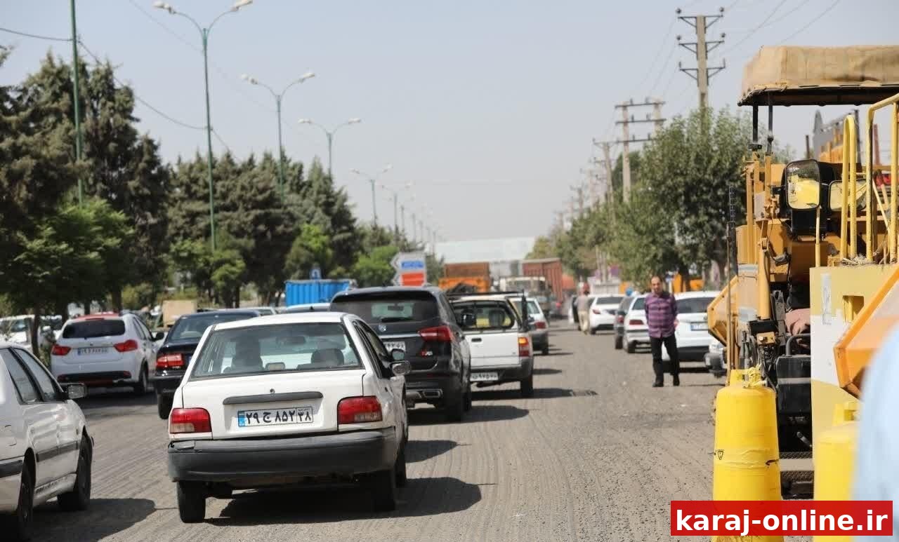 اجرای عملیات ساماندهی جاده محمدشهر و اصلاح گره ترافیکی در کرج