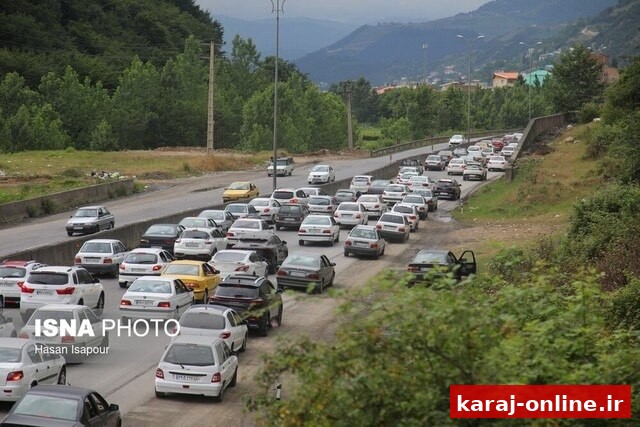 ترافیک سنگین درمحورهای منتهی به تهران و کرج