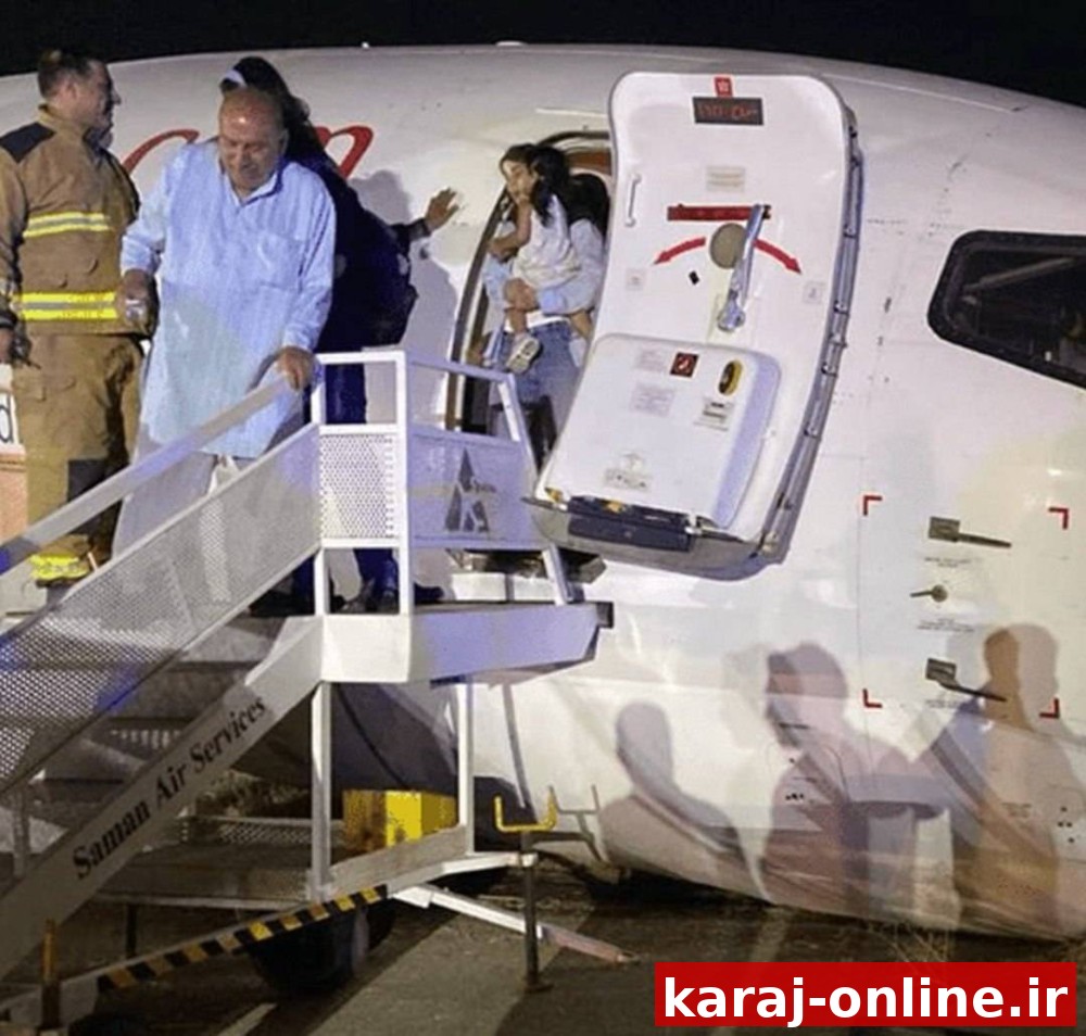 خروج یک هواپیما از باند فرودگاه مشهد