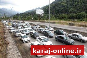 ترافیک نیمه‌سنگین در محورهای کرج-چالوس و قزوین-کرج