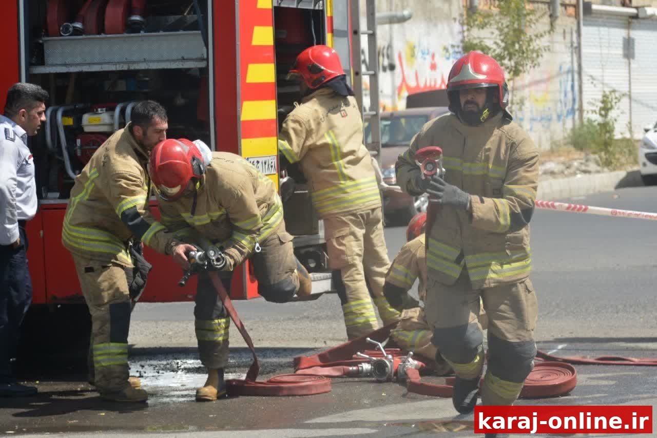 نجات پنج شهروند از آتش‌سوزی ساختمان مسکونی در گوهردشت