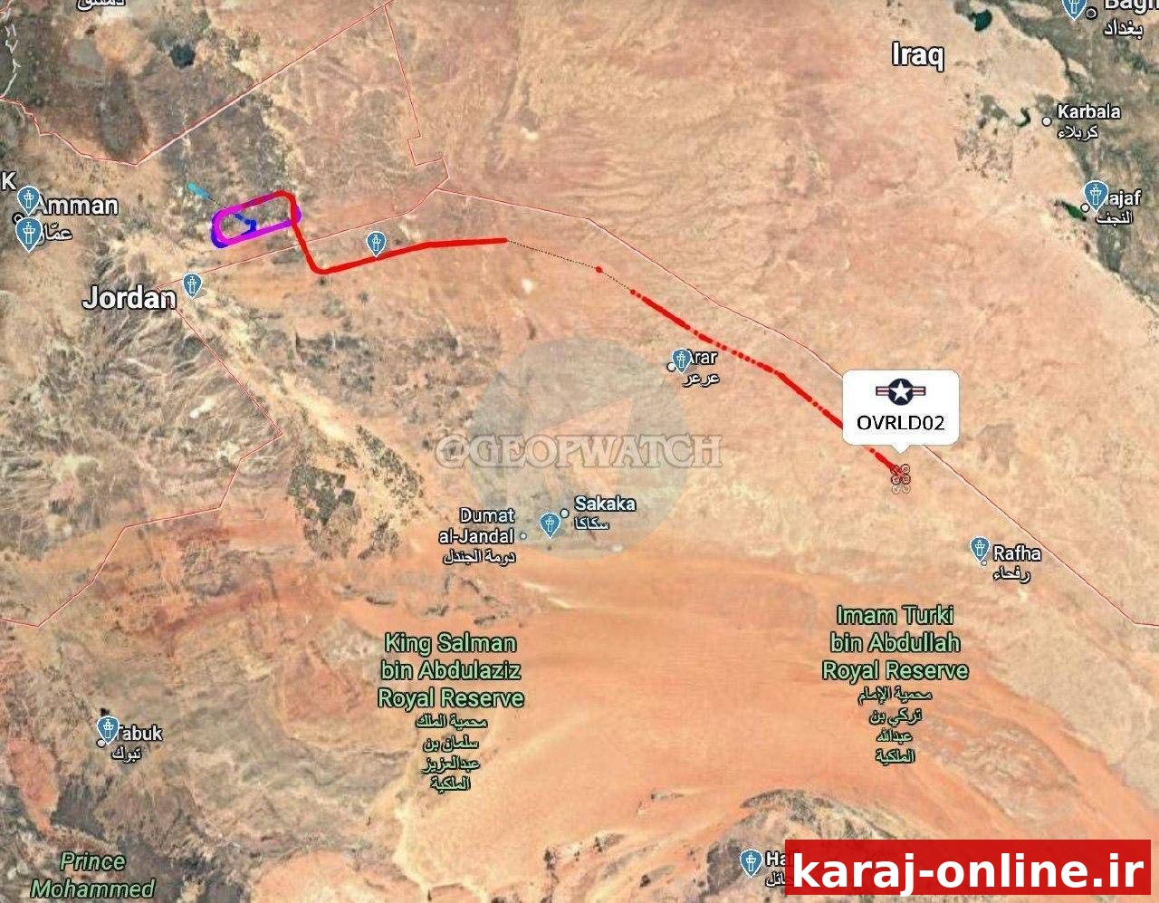 پرواز ۵ سوخت‌رسان آمریکایی در اطراف تنگه هرمز/ یک پهپاد شناسایی از اردن به پرواز درآمد