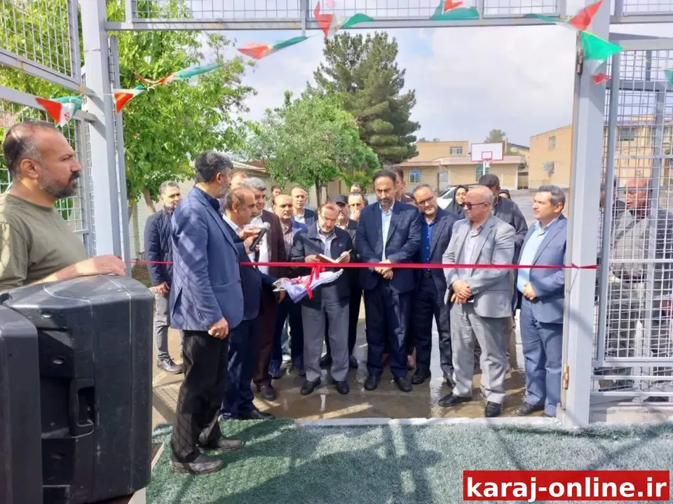 آیین بهره‌برداری از طرح‌های ورزشی در ساوجبلاغ