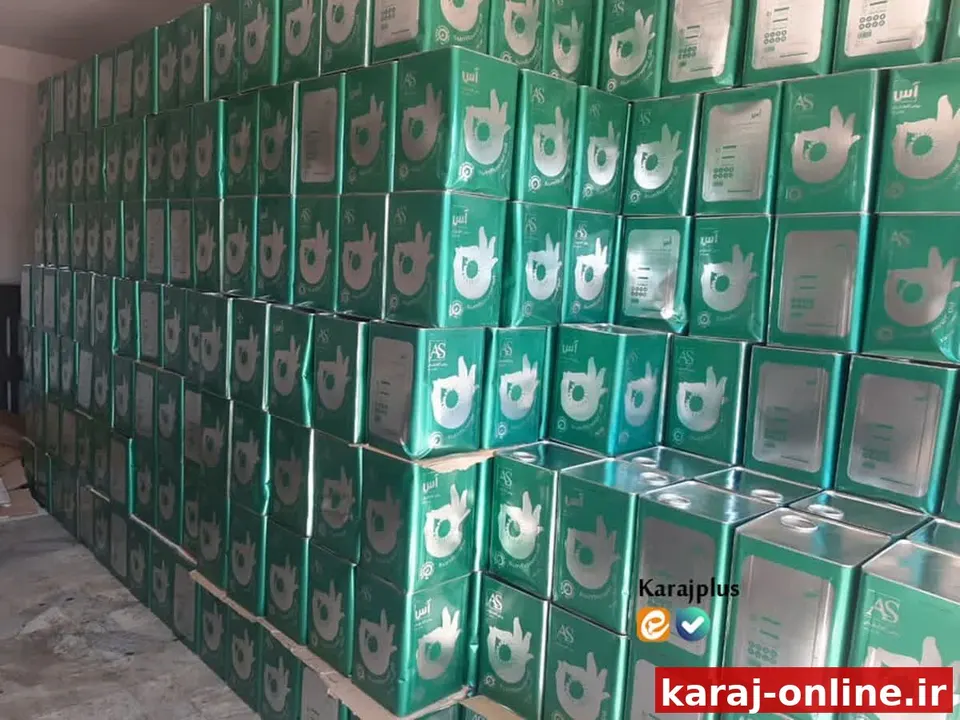 کشف ۱۰ تن روغن خوراکی احتکار شده در فردیس