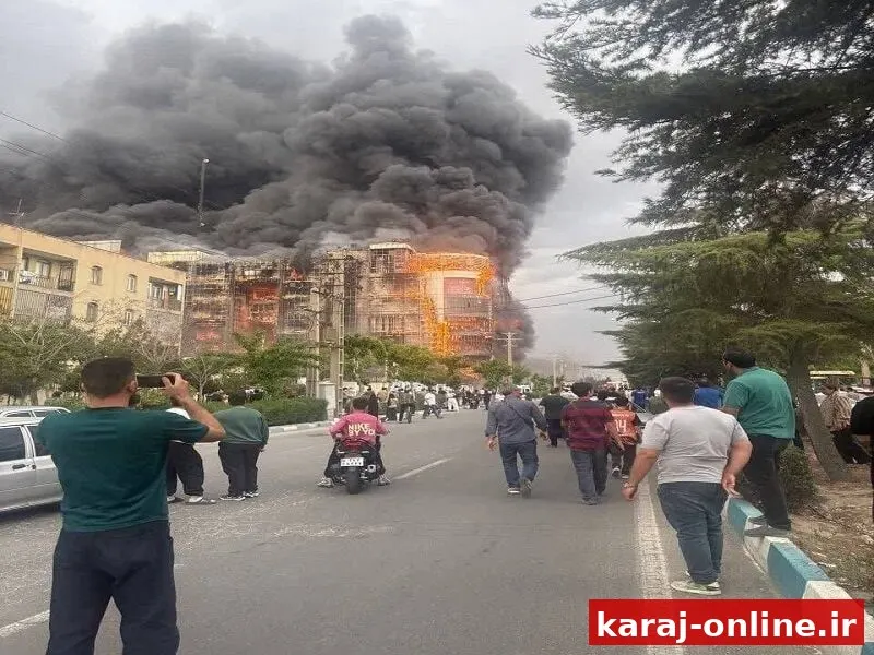 ۸ کشته و ۴١ مصدوم در حریق پاساژ تجاری اندیشه شهریار
