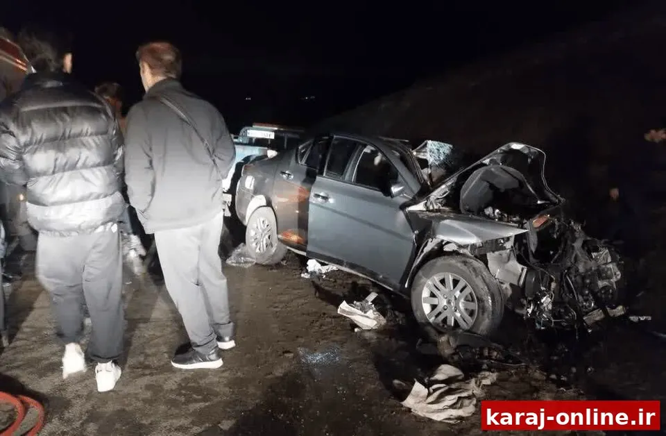حادثه مرگبار ۳:۲۵ بامداد در آزادراه کرج–قزوین