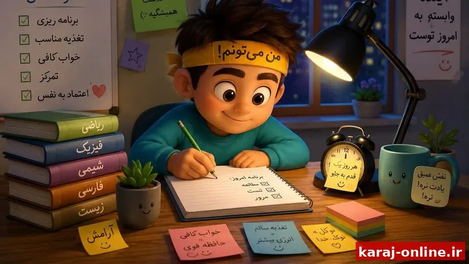 دانش آموزان از جنگ تا امتحان