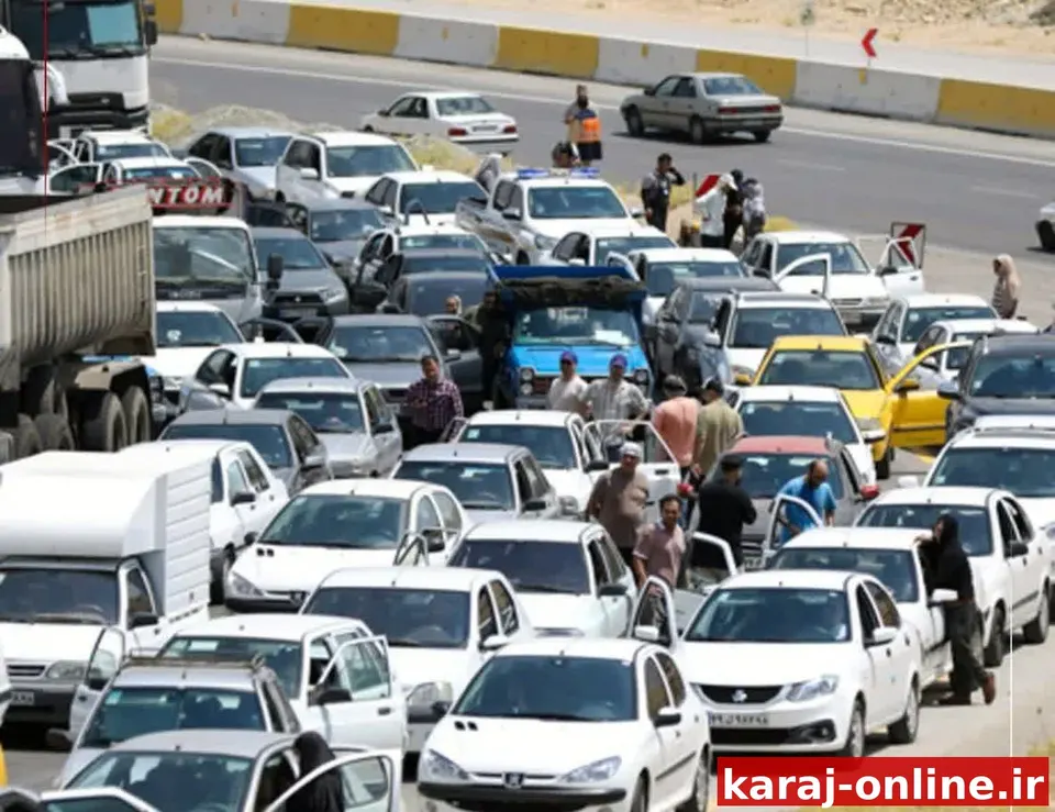 ترافیک سنگین در ورودی‌های تهران و جاده هراز