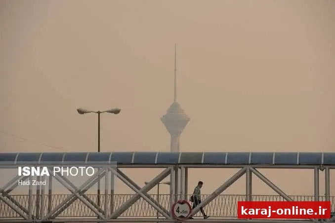 حرکت ریزگردهای تالاب صالحیه به سمت کرج و تهران
