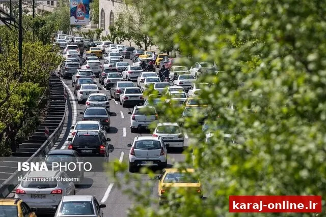 ترافیک سنگین در چالوس، هراز و آزادراه قزوین ـ کرج