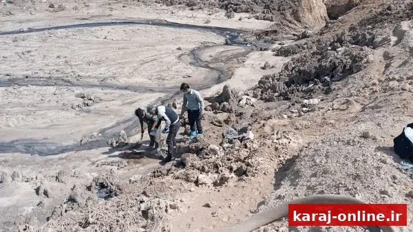 نمونه‌برداری از خاک مرکز دفن زباله حلقه‌دره البرز