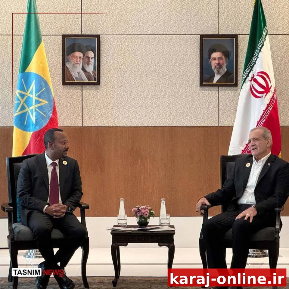 دیدار رئیس جمهور پزشکیان و نخست‌وزیر اتیوپی