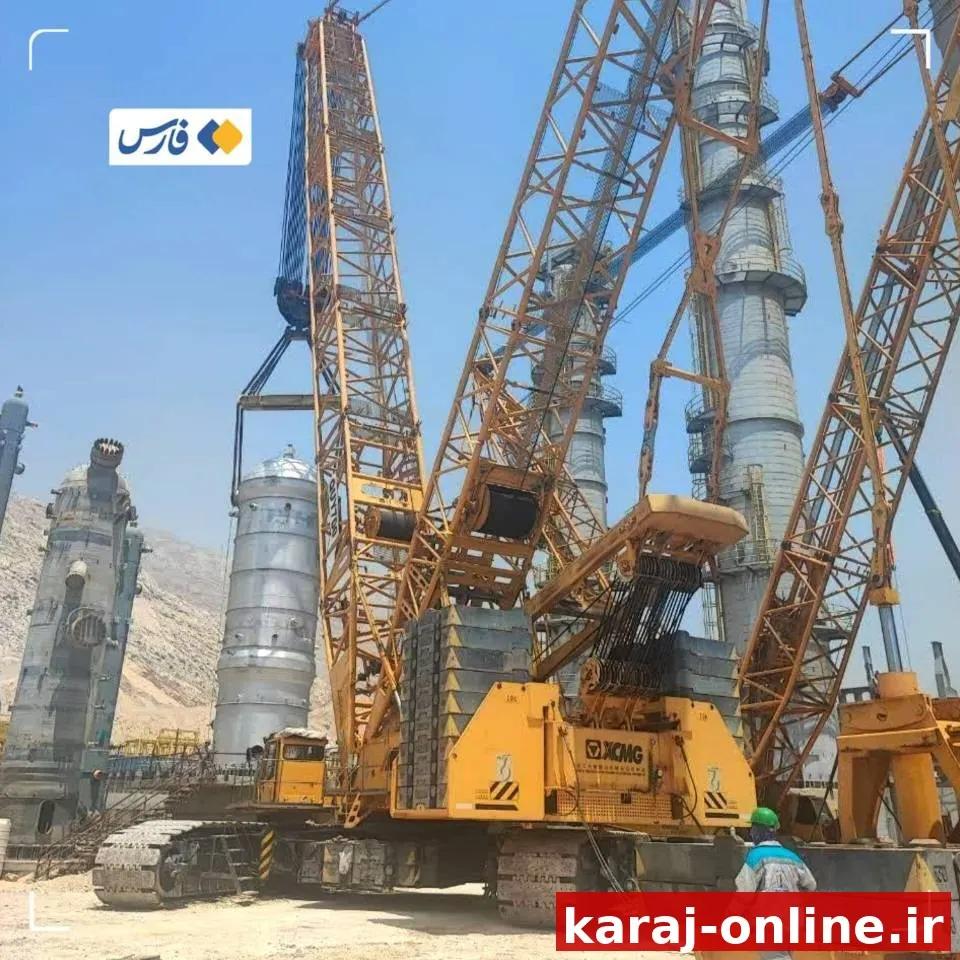 نصب دو راکتور سنگین در پتروشیمی لاوان