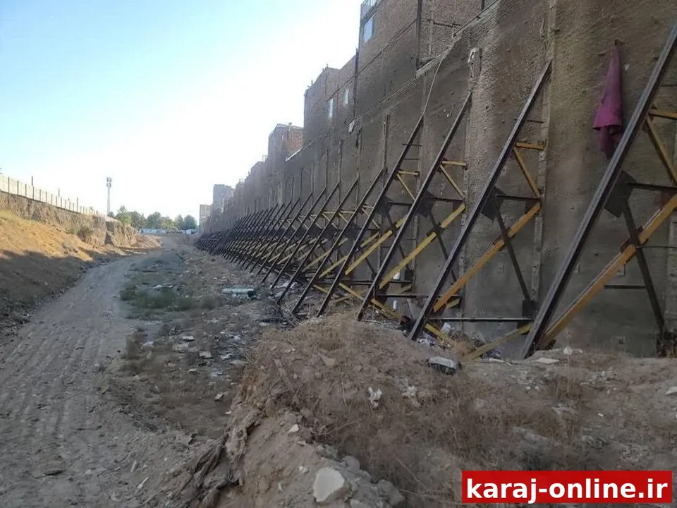 عملیات پایدارسازی دائمی گود حصارک (ناصر بخت) آغاز شد