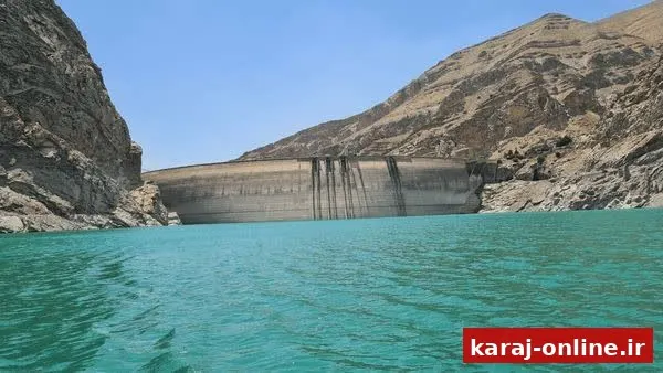 ذخایر سدهای کرج و طالقان به ۳۰۸ میلیون مترمکعب رسید