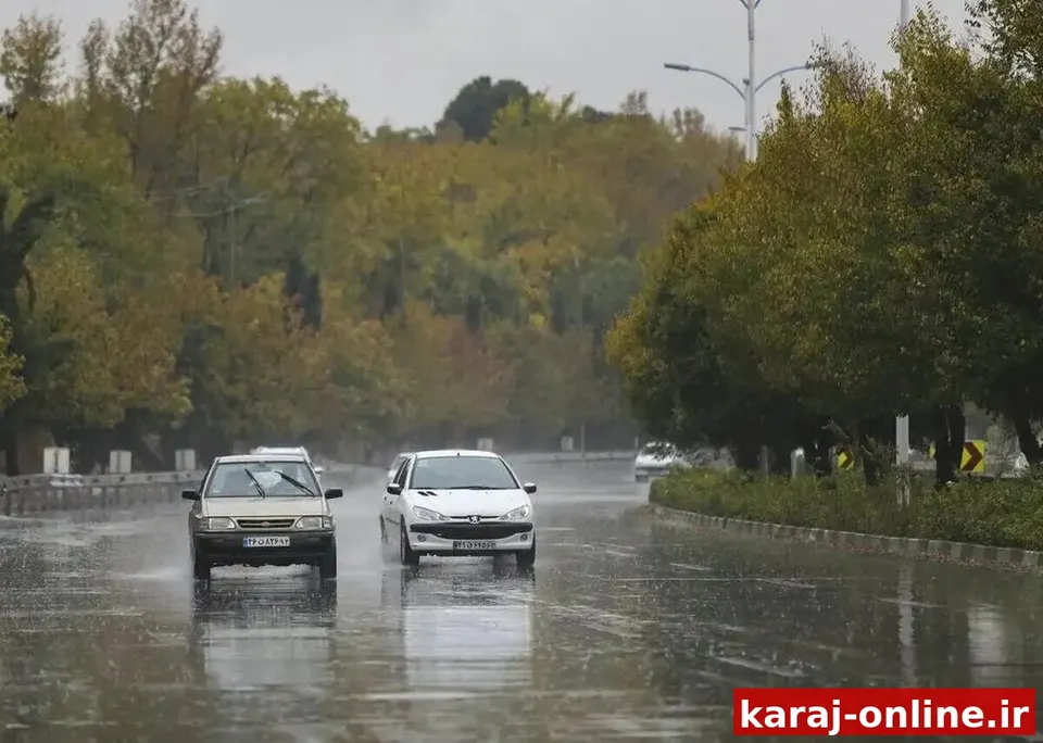 رگبار باران و کاهش نسبی دما در نوار شمالی کشور