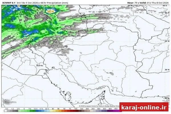سامانه بارشی جدید در راه غرب کشور؛ هشدار به مسافران جاده چالوس