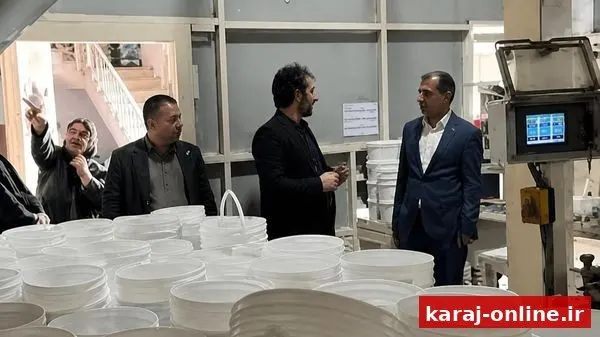 بازدید مدیرکل استاندارد البرز از واحد تولیدی نمونه کشور