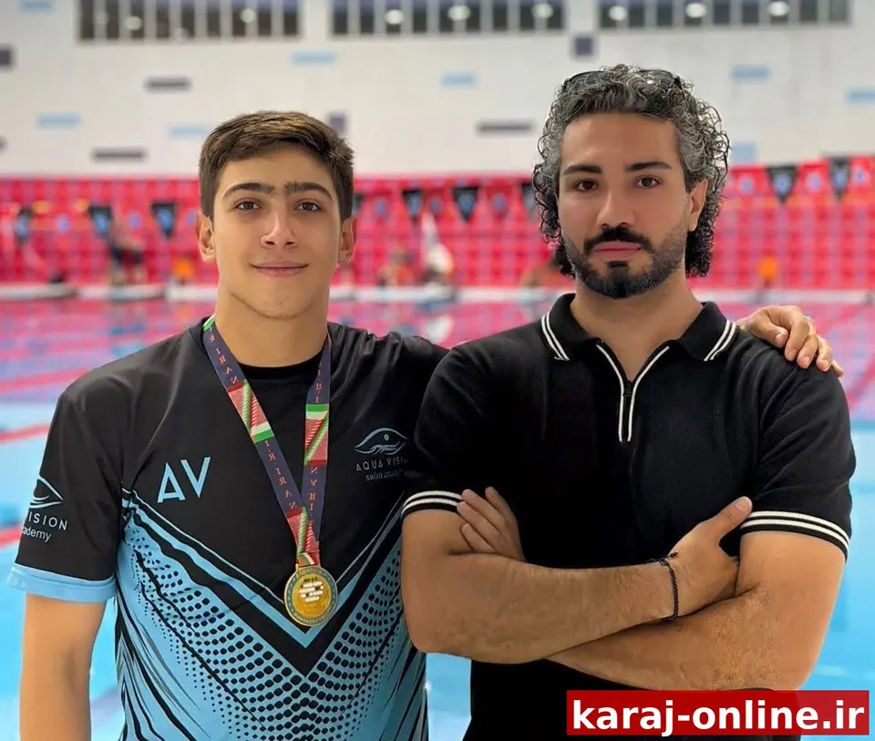 شناگر البرزى، موفق به کسب مدال طلای ماده ۵۰ متر کرال پشت شد