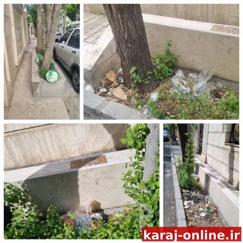 سلام اینجا رجایی شهر فلکه اول گوهردشته کوچه امیرکبیر بااینکه بارها با شهرداری تماس گ