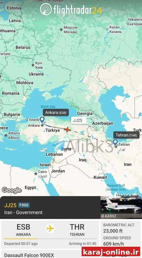 ‼ هواپیماهای دولتی ایران که چند روزی در آنکارا، ترکیه، توقف داشتند، اکنون به ایران بازمیگردند