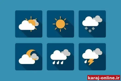 احتمال تگرگ و تندباد در البرز از عصر امروز
