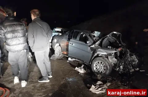 حادثه مرگبار ۳:۲۵ بامداد در آزادراه کرج–قزوین