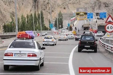 اعمال محدودیت‌های ترافیکی در محورهای منتهی به شمال