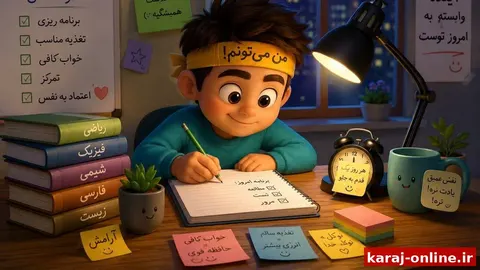 دانش آموزان از جنگ تا امتحان