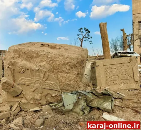 وای بر من! درفش کاویان را واژگون دیدم