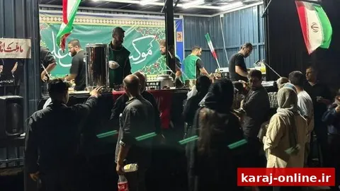 برپایی خیمه خدمت طالقانی‌ها در مسیر زائران امام شهید
