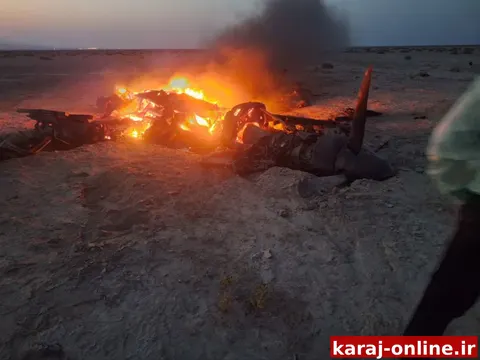 اولین تصویر از پهپاد سرنگون شده از نوع MQ9 متعلق به ارتش جنایتکار آمریکا توسط پدافندی جمهوری اسلامی ایران