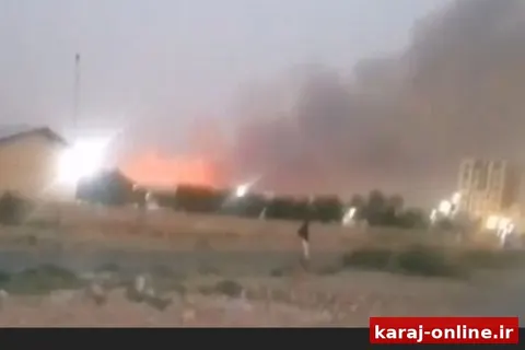 آتش‌سوزی علف‌های هرز در محدوده کمالشهر
