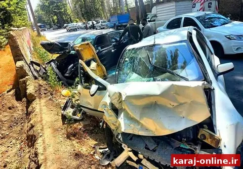 برخورد ۲ دستگاه خودرو در جاده سهیلیه؛ ۳ نفر مصدوم شدند