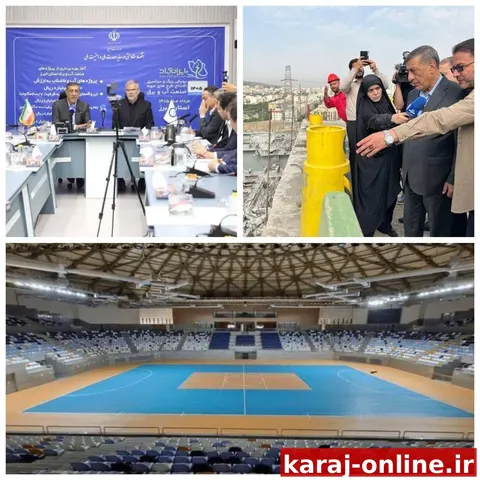 سفر قائم‌پناه به البرز؛ بازدید از پل B۱ و افتتاح پروژه‌های برق و ورزشی