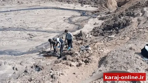 نمونه‌برداری از خاک مرکز دفن زباله حلقه‌دره البرز