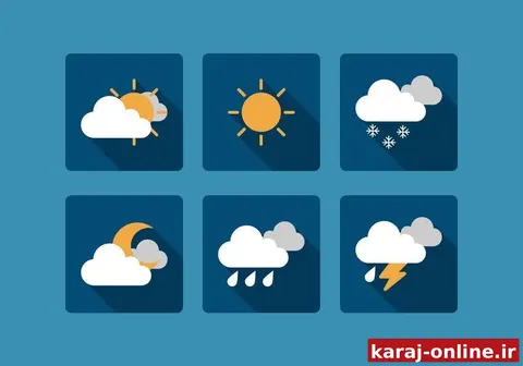 بارش پراکنده و وزش باد در البرز؛ کاهش ۲ درجه‌ای دما