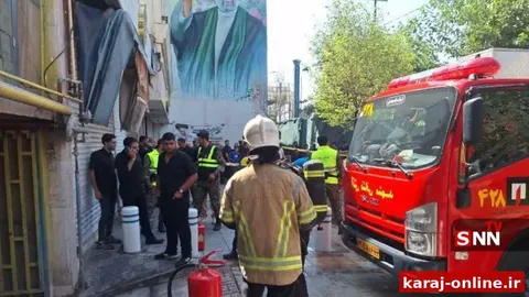 نجات ۲۰۰ نفر از حریق یک مجتمع اقامتی_تجاری در مشهد