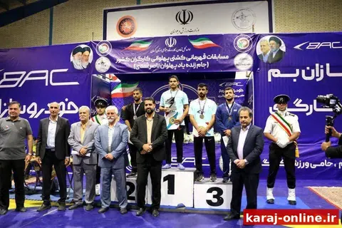 البرز در جایگاه سوم کشتی پهلوانی